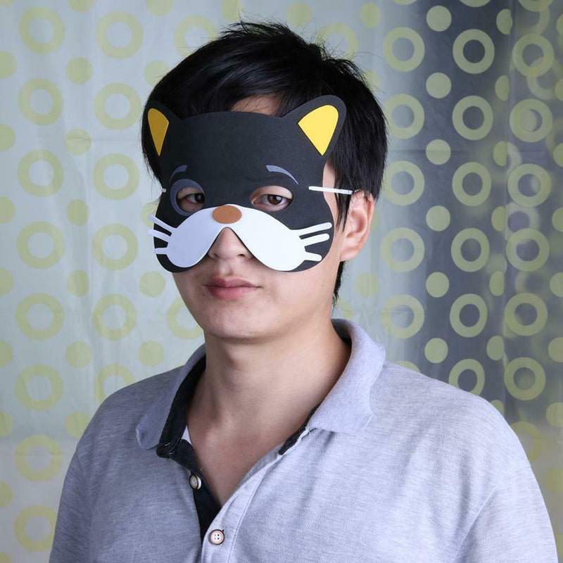 12pcs Cartoon 0-18Y Children Assorted EVA Foam Animal Masks Set Party Prop