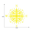 30x30cm NSWE Compass Car Stickers Vinyl Decals Styling GraphicsÃ‚Â (Yellow) A