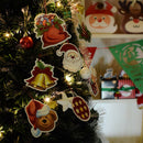 12PCS/Set Merry Christmas Kraft Paper Card Tags Labels DIY Hang Paper TagsBD3C