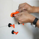 50Pcs Tile Leveling System Kit 1.6mm Space Reuse Wall Floor Clip Leveler Ce W8T3