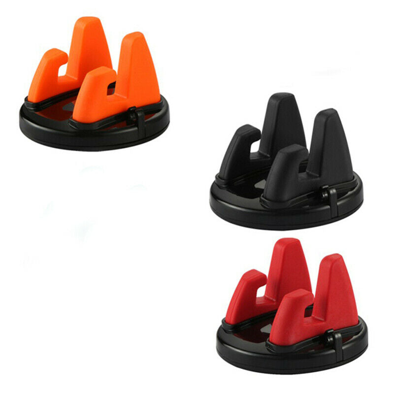 Car Ornament Universal Phone Holder 360 Degree Rotation Pc + Silicone Car A I1J6
