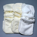 5 Layers bamboo cotton waterproof diapers inserts Reusable baby nappies Fad BX