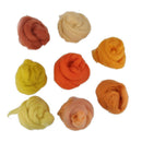 8pcs Dyed Wet Wool Needle felting Top - Felting - Roving - Spinning 8oz