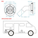 Gravity Water Inlet Pressure Regulator Filler Entry for Caravan RV White AU