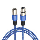 Weaving 3 Pin XLR Microphone Cable Male to Female Audio Extension Cord