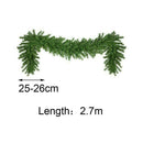 Xmas Artificial Pine Green Spruce Christmas Garland 28cm 9ft 2.7 meters FA V4L9