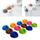 5Pcs Solid Desk Wire Clip Organizer Bobbin Winder Wrap Cord Cable Manager  Bj