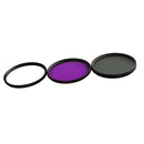 77mm Professional UV CPL FLD Lens Filter Accessory Kit for Canon Nikon Sony DSLR