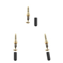 3 Pieces DIY 3.5mm Male Jack Port Headset Earphone Replacement Repair Part