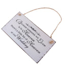 2X Home Wedding Wood Plaque Memory Sign Because Someone We Love Is In Heaven