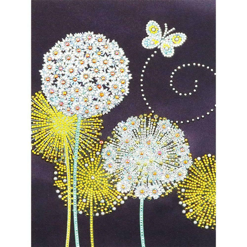 5D DIY Special Shaped Diamond Painting Dandelion Cross Stitch Mosaic Kits