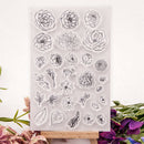 flower transparent clear silicone stamp for diy scrapbooking photo decorationBX