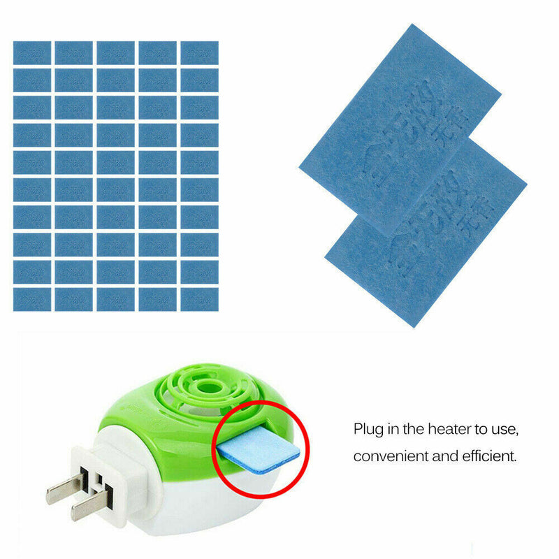 50x Mosquito Repellent Insect Bite Mat Tablets Refills Replace Pest Repeller J87