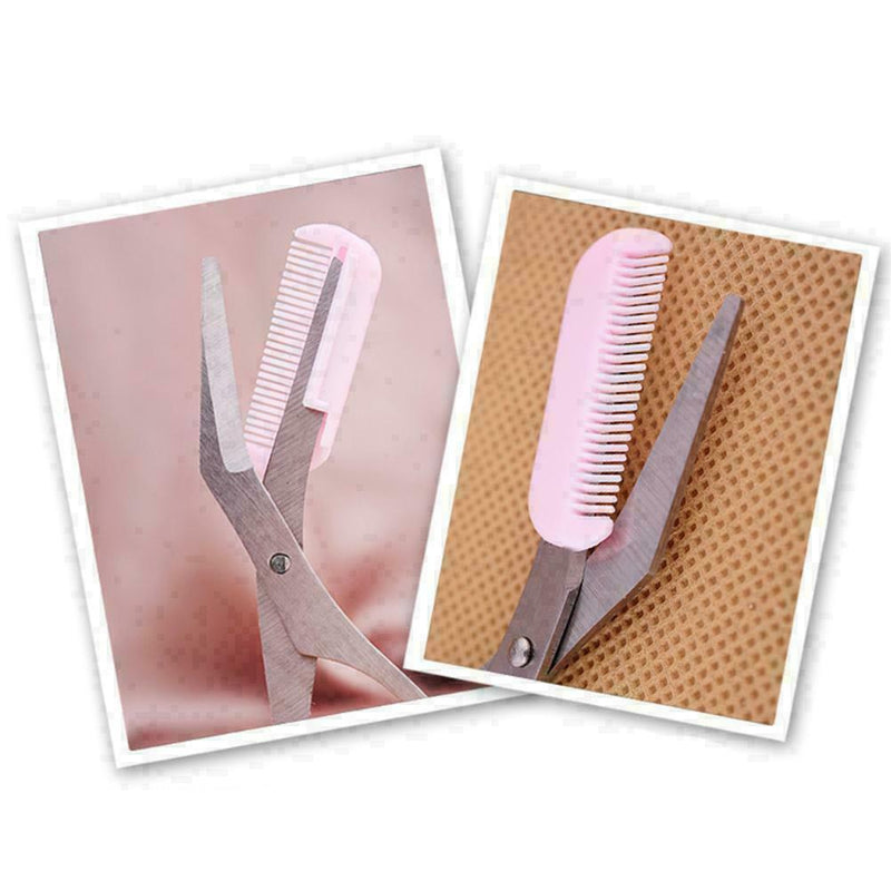 Makeup Eyebrow Hair Scissors Trimming Tweezer StainlessSteels Tool B O5N8