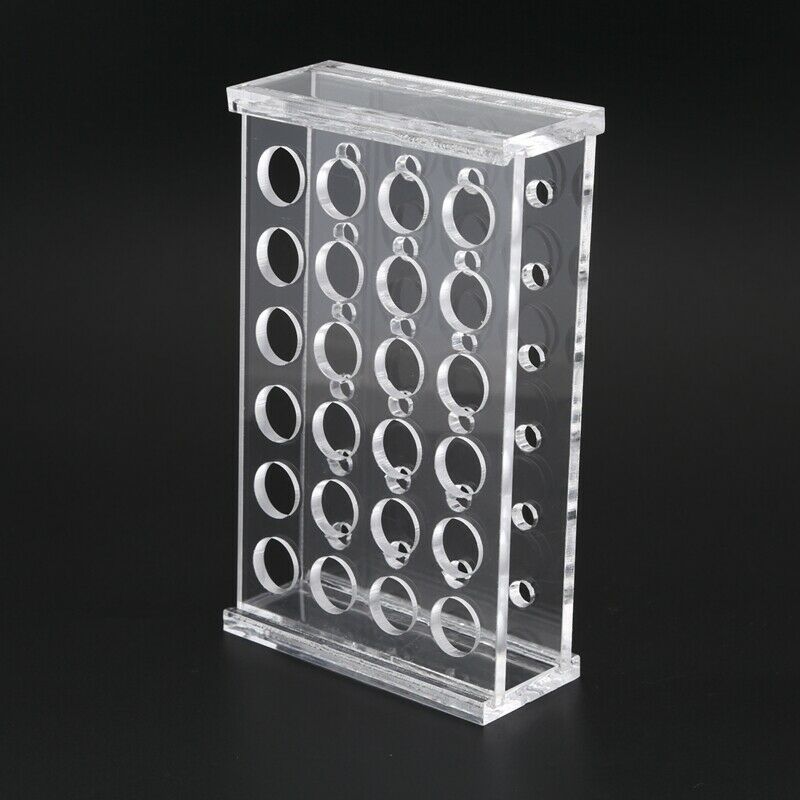 1.5Ml Centrifuge Tubes 11mm Dia Test Tube Plastic Rack Stand 24 Holes N1Q2