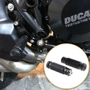 2pcs Universal CNC Motorcycle Rear Footrests Footpegs Foot Pegs Pedals M8