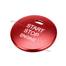 Engine Start Stop Push Button Cover Trim for Mazda 3 Axela CX-3-4-5 (Red)