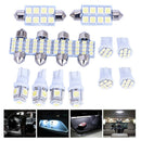 14X Car T10 LED Light Interior Bulb Package Kit For Map Dome License Plate Li M&