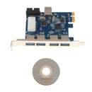 PCI-E to 4 Port USB3.0 HUB PCI Express Expansion Card Adapter 5 Gbps Speed