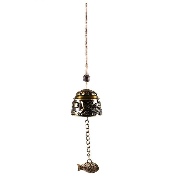1Pc Chinese Traditional Dragon or Fish Feng Shui Bell Blessing Fortune Hang