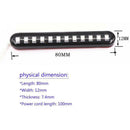 4x LED Turn Signal Strip Motorcycle Sequential Flowing 12LED Tail Brake  AUS