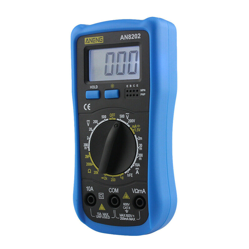 AN8202 Digital LCD Multimeter Backlight AC/DC Ohm Voltage Ammeter Tester