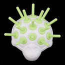 Porcupine Bobbin Holder Green & White Color Art and Craft Product
