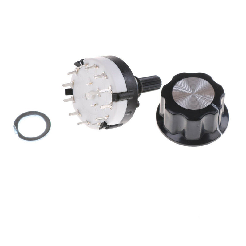 RS26 Rotary Channel Selector Switch 1 Pole Position 12 Selectable with Knob 3 Gw