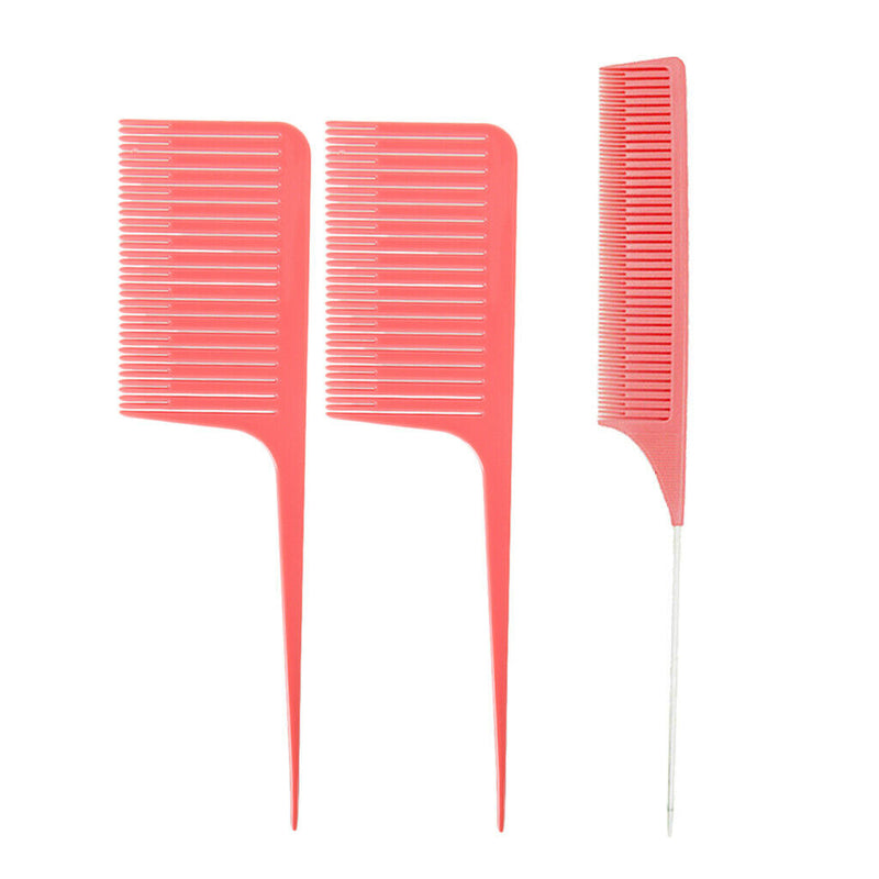 3x Professional Women ABS Plastic Weave Highlighting Foiling Hair Comb