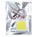 8Pcs 48 SMD COB White Panel LED T10 Car Interior Panel Light Dome Lamp Bulb AU