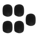 5 Pack Microphone Windscreen Foam Mic Cover for Handheld Stage Mic Black