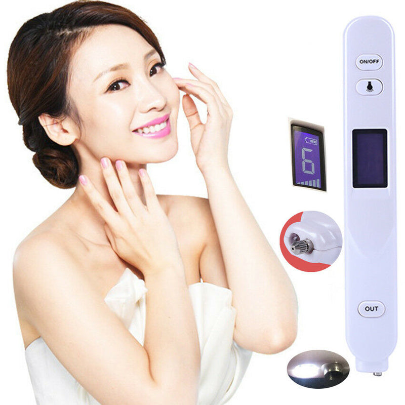 Beauty mole removal sweep Dark spot pen plasma Multifunction pen With Light LCD