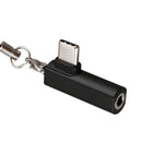 Elbow-Shaped USB Type-C to 3.5mm Headphone Jack Adapter for Call Wire ControJ5T6