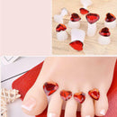 8pcs/Set Toe Separator Silicone Flower Diamond Foot Nail Art Tools Pedicu JGK