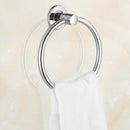 New Stainless Steel Chrome Wall-Mounted Towel Ring Holder Hanger Bathroom JPU