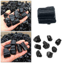 100g Natural Black Crystal Tourmaline Rough Stone Rock Specimen DIYDecor Mi T1P2