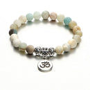 Fashion Beaded Bracelets Mysterious Pendant Natural Stone Men Women Bangles