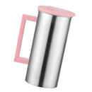 Stainless Steel Pitcher Water Jug for Cold Water, Ice Tea, Juice, Pink 1.8L