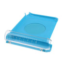 Right Hand Pill Counting Tray with Spatula Blue with Graduation Chute