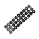 Set of 30Pcs 3-3.5cm Black Pool Table Spot Marking Stickers - Self Adhesive
