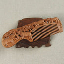 1X Wooden Comb Fine Tooth Handmade Hair Comb Anti Static Comb Hair Styling To Ew