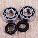 2 sets Crankshaft Bearing & Oil Seal Fit for STIHL MS210 MS230 MS250 Chainsaw