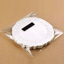 100 Pieces white Lace Round Doilies Cake Packaging Pads Wedding Tableware D R3M7