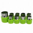 9pcs Mini Cookie Cutters Pie Crust Vegetable fruit Cutter baking Set tools  G7K1