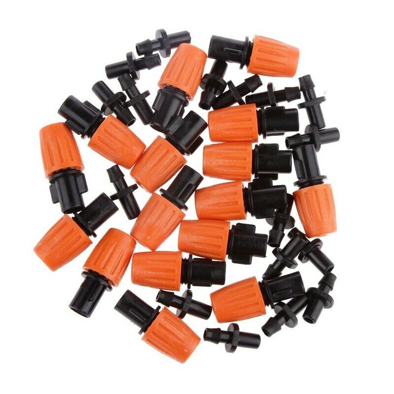 20 Set Fogging Adjustable Spray Nozzle Sprayer Irrigation Accessories