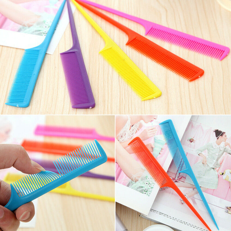 2X/SET Back Combing Brush - Comb Colorful Volume Styling Hairdressing Hair Thin