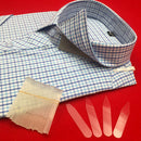 2000pcs PET Clear Plastic Formal Shirt Collar Stays Straightener Stiffener yug
