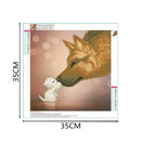 DIY 5D Diamond Painting Embroidery German Shepherd Kiss Dog Cross Stitch Kit