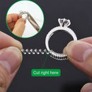 15 Ring Size Adjuster with 3 Sizes Clear Ring Sizer Resizer Fit for Loose Rings