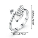 Swan Knitting Loop Crochet Ring Thimble Guide Tool Sewing Accessories Tool-AU